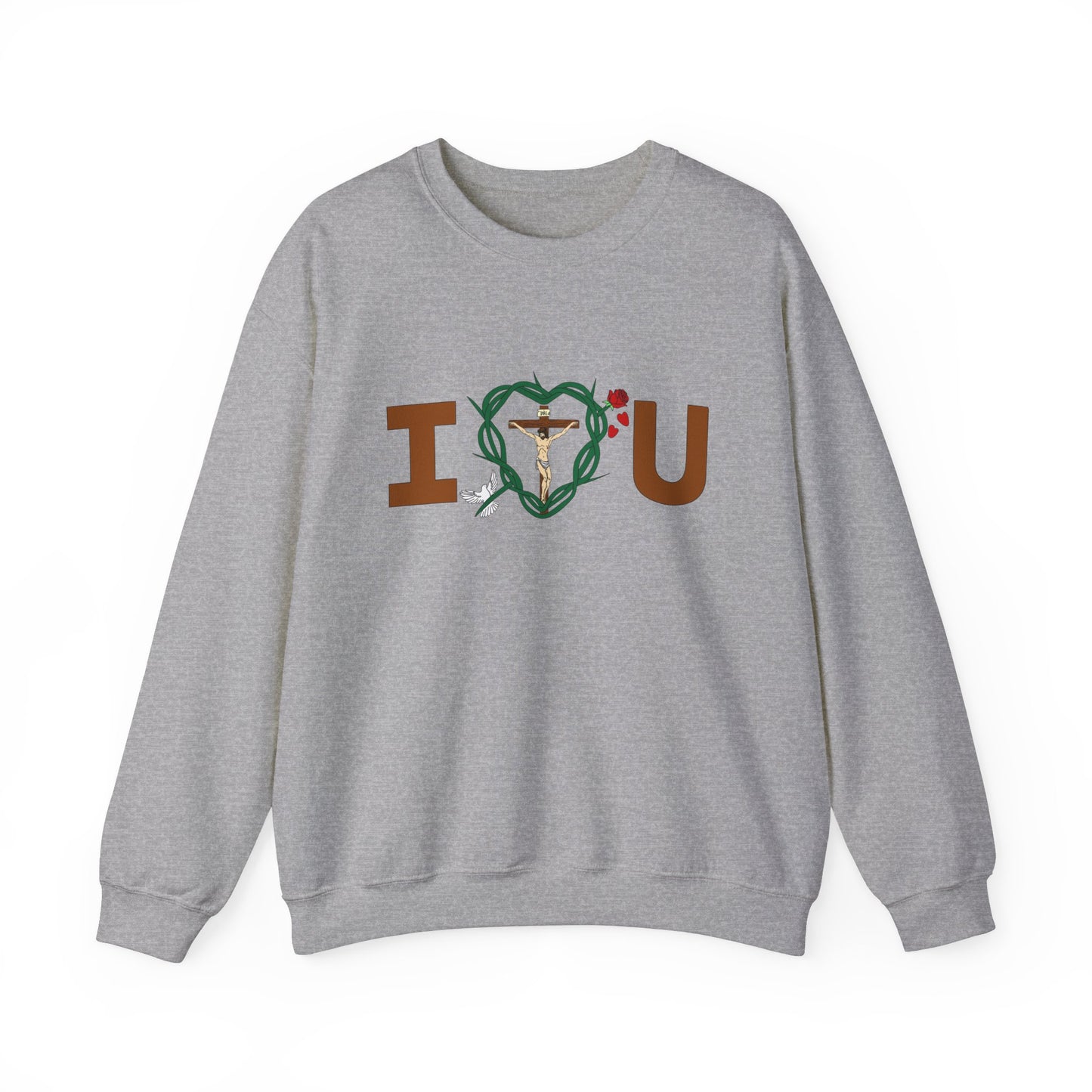 Message of Love, Adult Unisex Heavy Blend™ Crewneck Sweatshirt