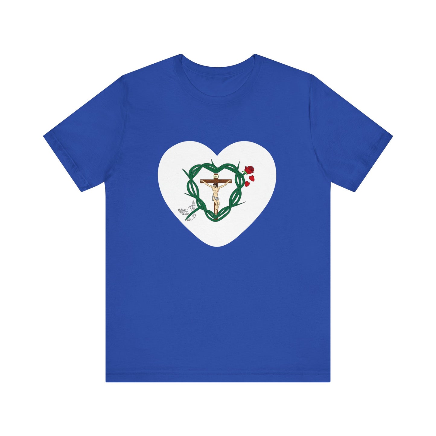 Our Shield, Adult Heart Unisex Jersey Short Sleeve Tee