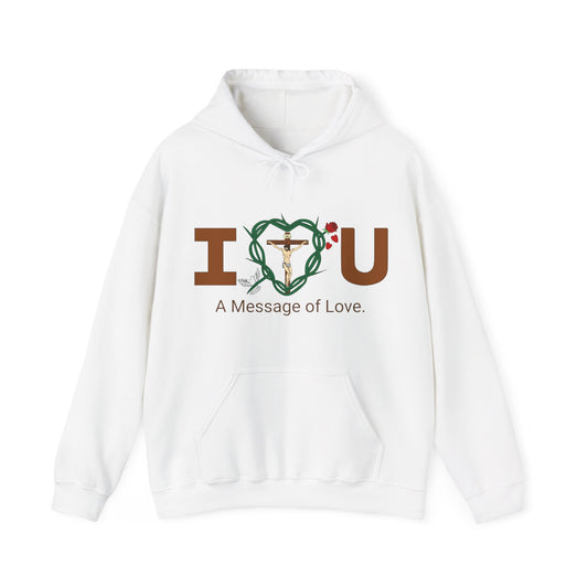 Message of Love, WT Adult Unisex Heavy Blend™ Hooded Sweatshirt