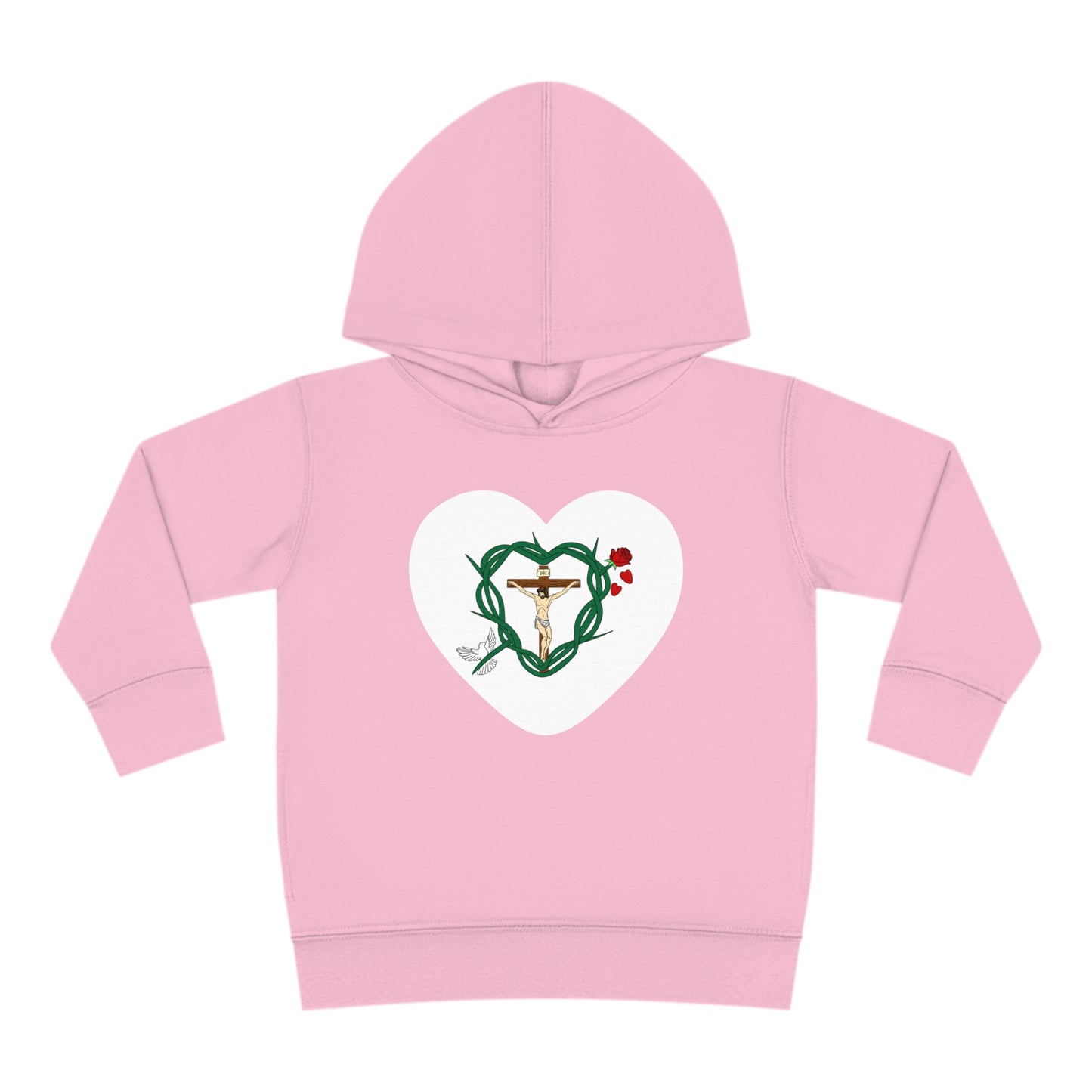 Our Shield Heart, Toddler Pullover Fleece Hoodie