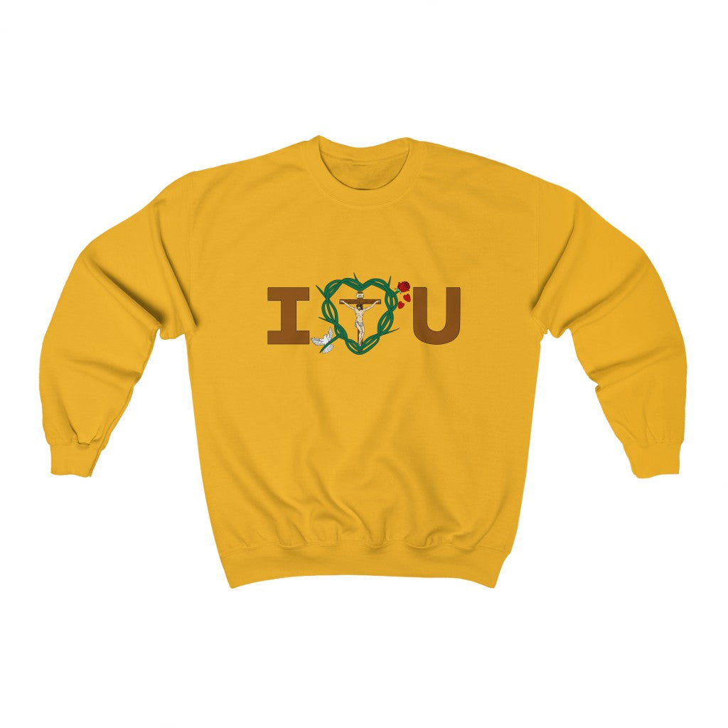 Message of Love, Adult Unisex Heavy Blend™ Crewneck Sweatshirt