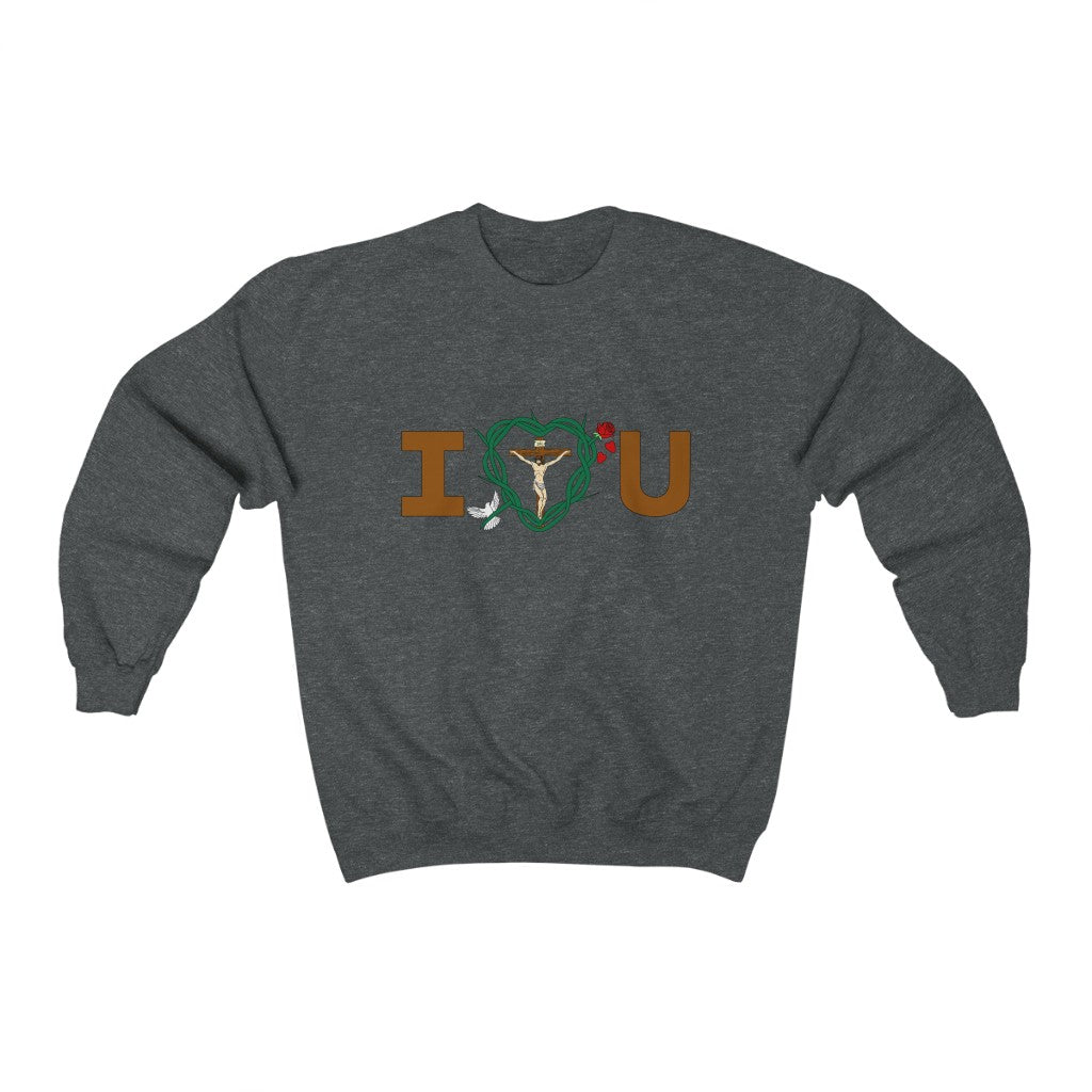 Message of Love, Adult Unisex Heavy Blend™ Crewneck Sweatshirt