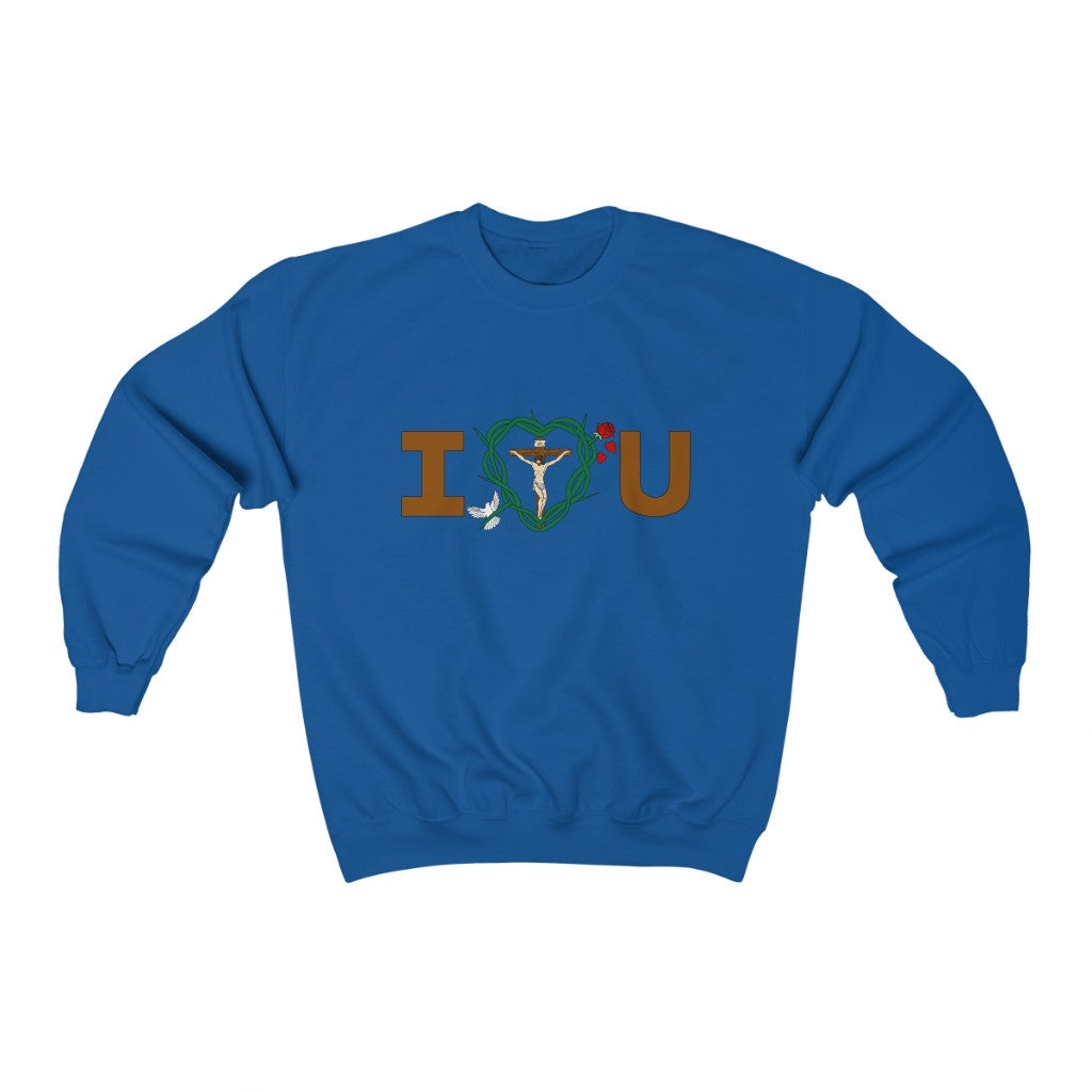 Message of Love, Adult Unisex Heavy Blend™ Crewneck Sweatshirt
