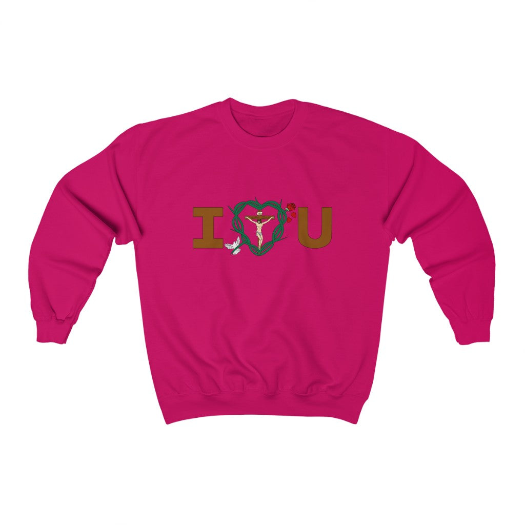 Message of Love, Adult Unisex Heavy Blend™ Crewneck Sweatshirt
