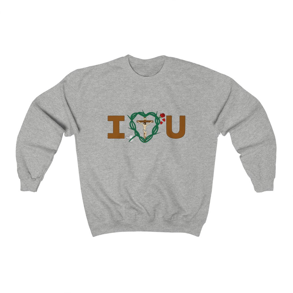 Message of Love, Adult Unisex Heavy Blend™ Crewneck Sweatshirt