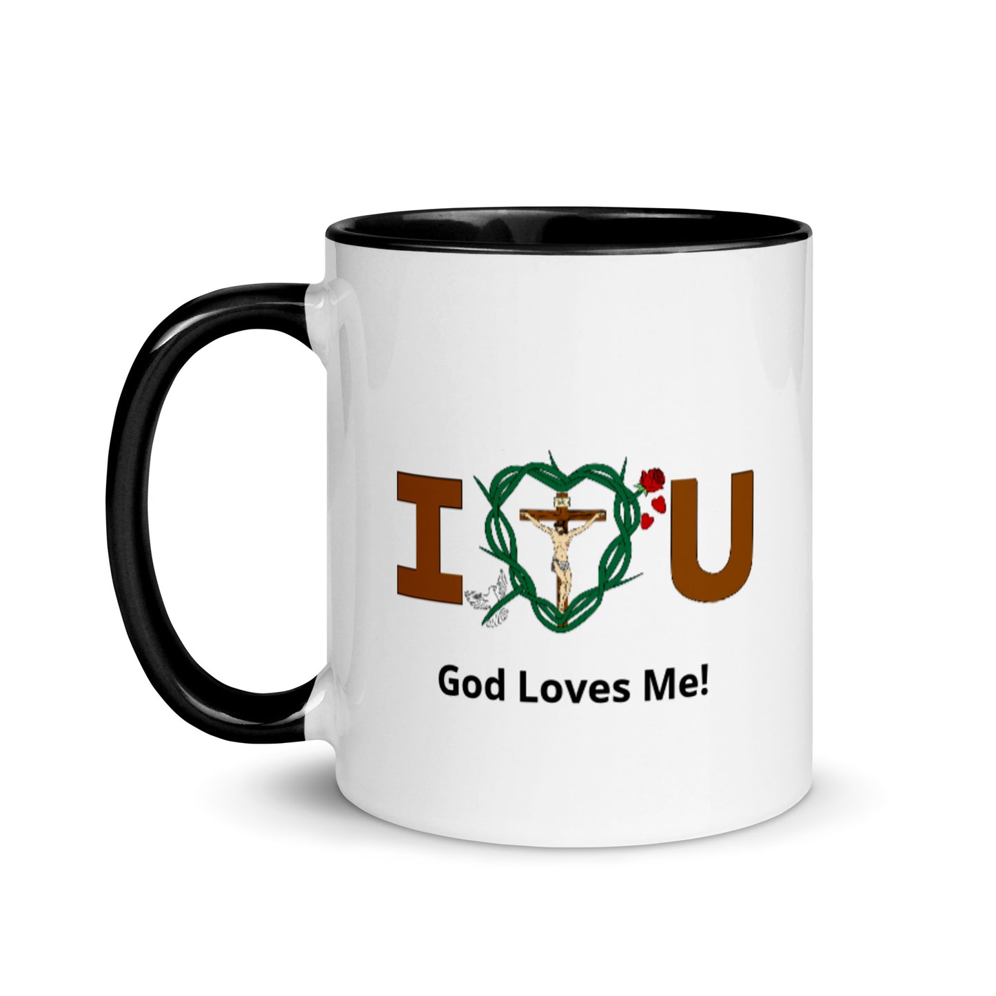 Message of Love - God Loves Me! Mug with Color Inside