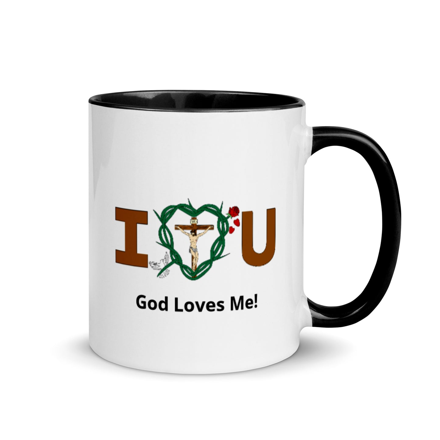Message of Love - God Loves Me! Mug with Color Inside