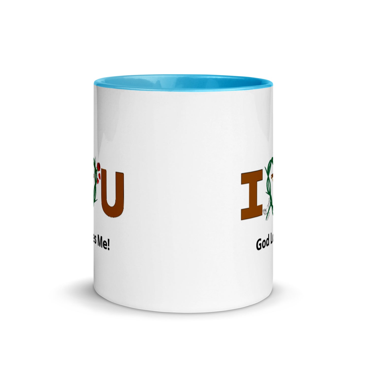 Message of Love - God Loves Me! Mug with Color Inside