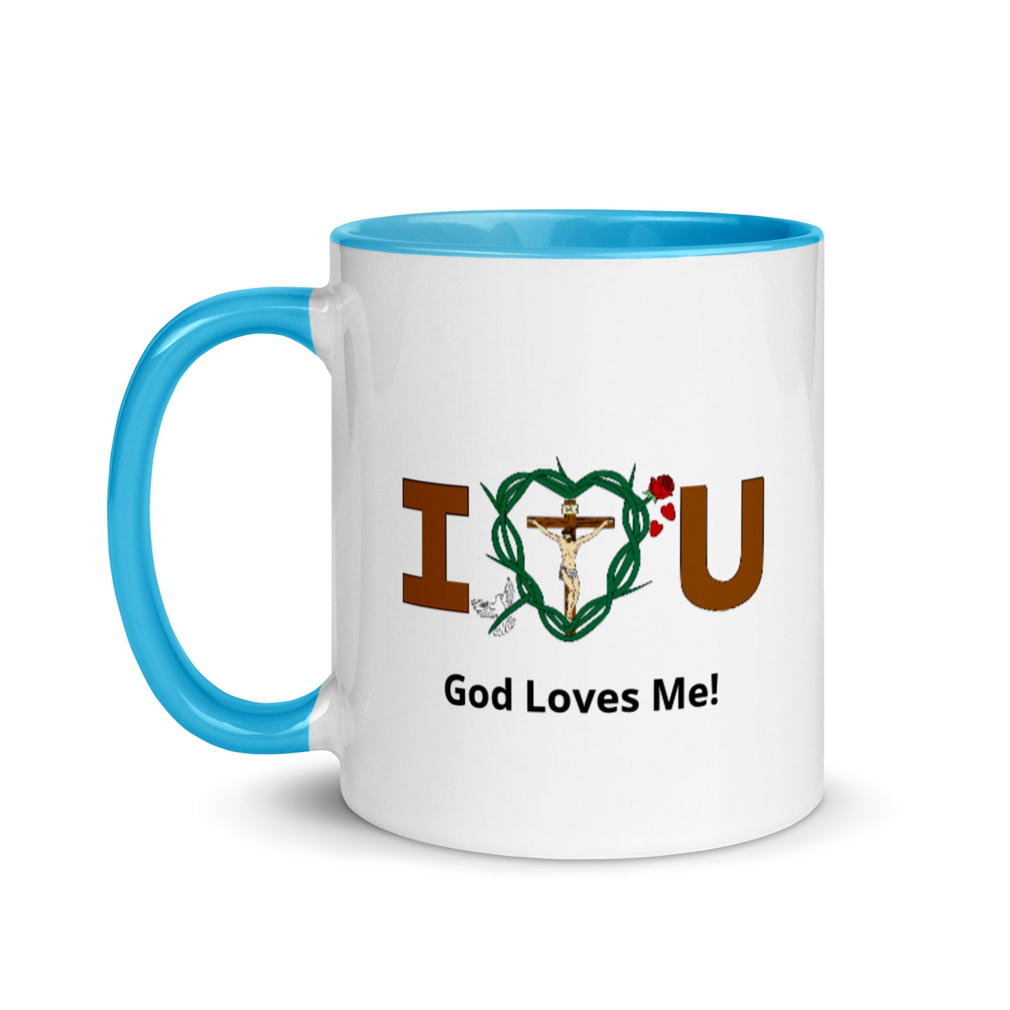 Message of Love - God Loves Me! Mug with Color Inside