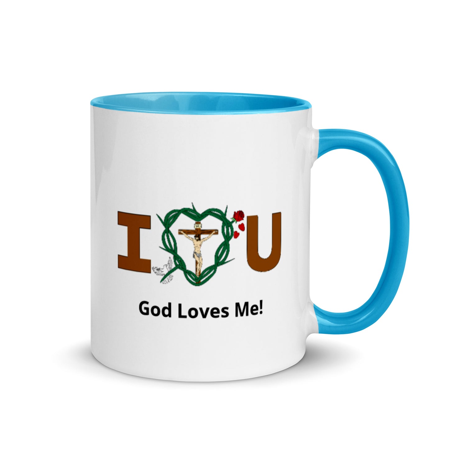 Message of Love - God Loves Me! Mug with Color Inside