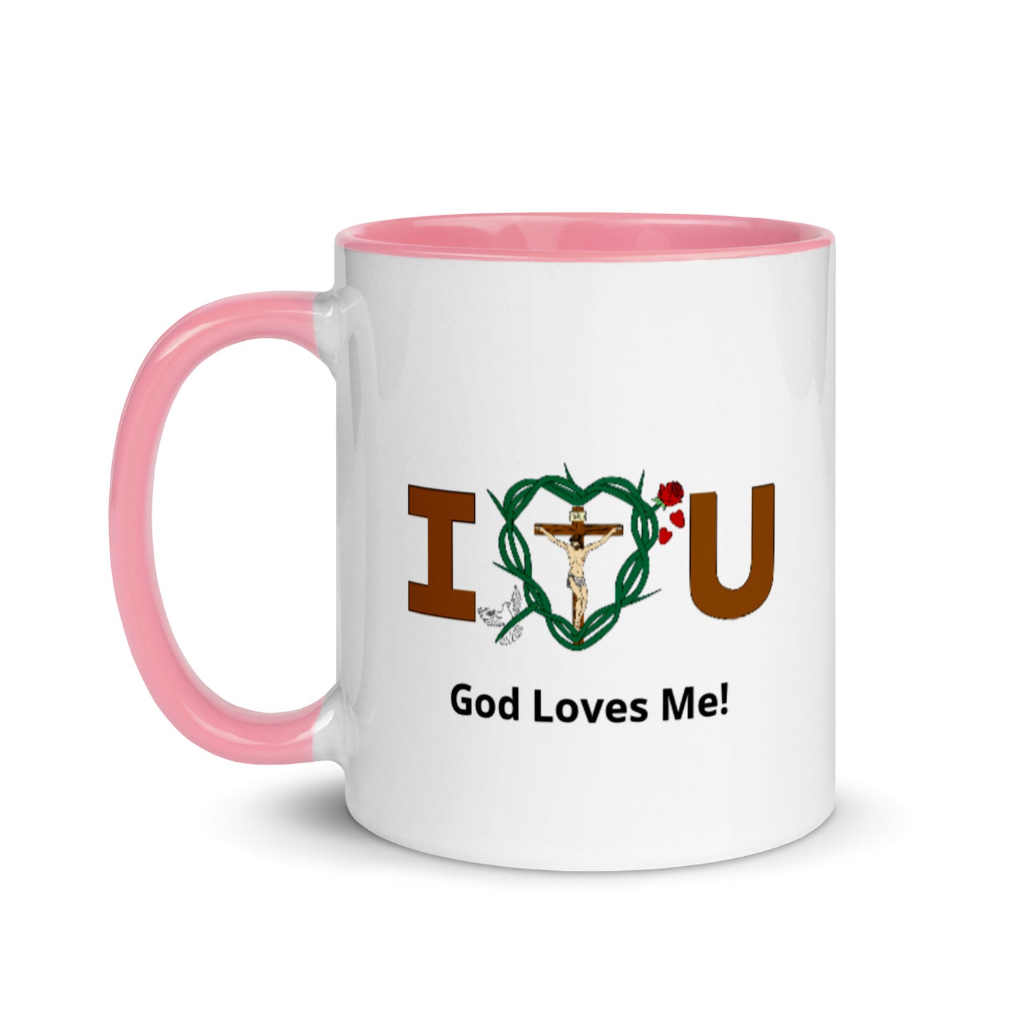 Message of Love - God Loves Me! Mug with Color Inside