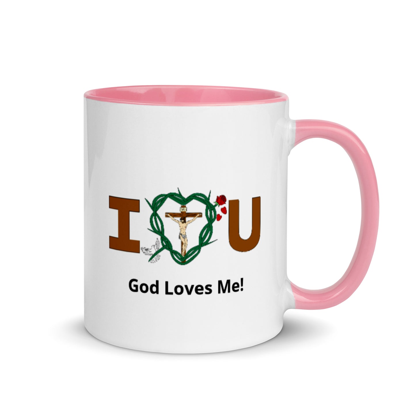 Message of Love - God Loves Me! Mug with Color Inside