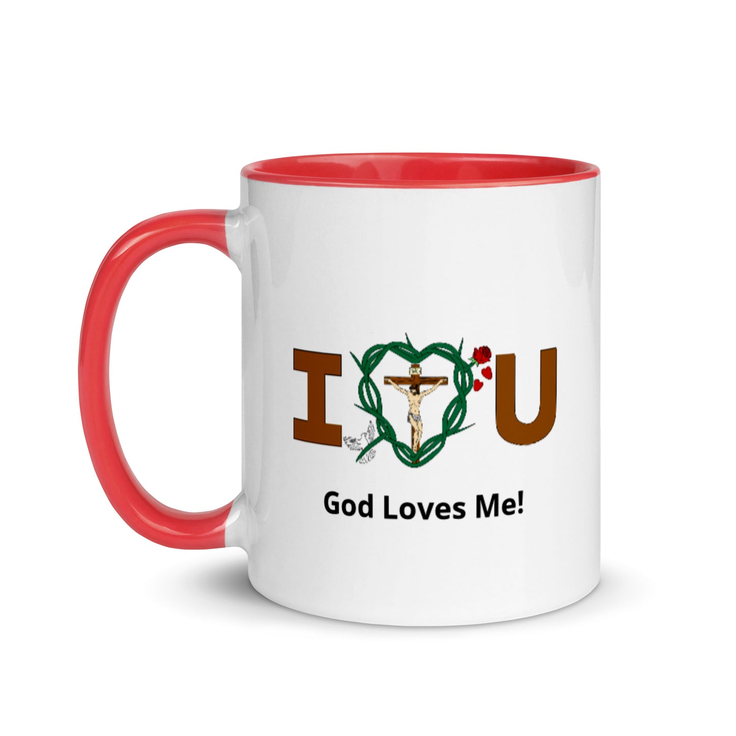 Message of Love - God Loves Me! Mug with Color Inside