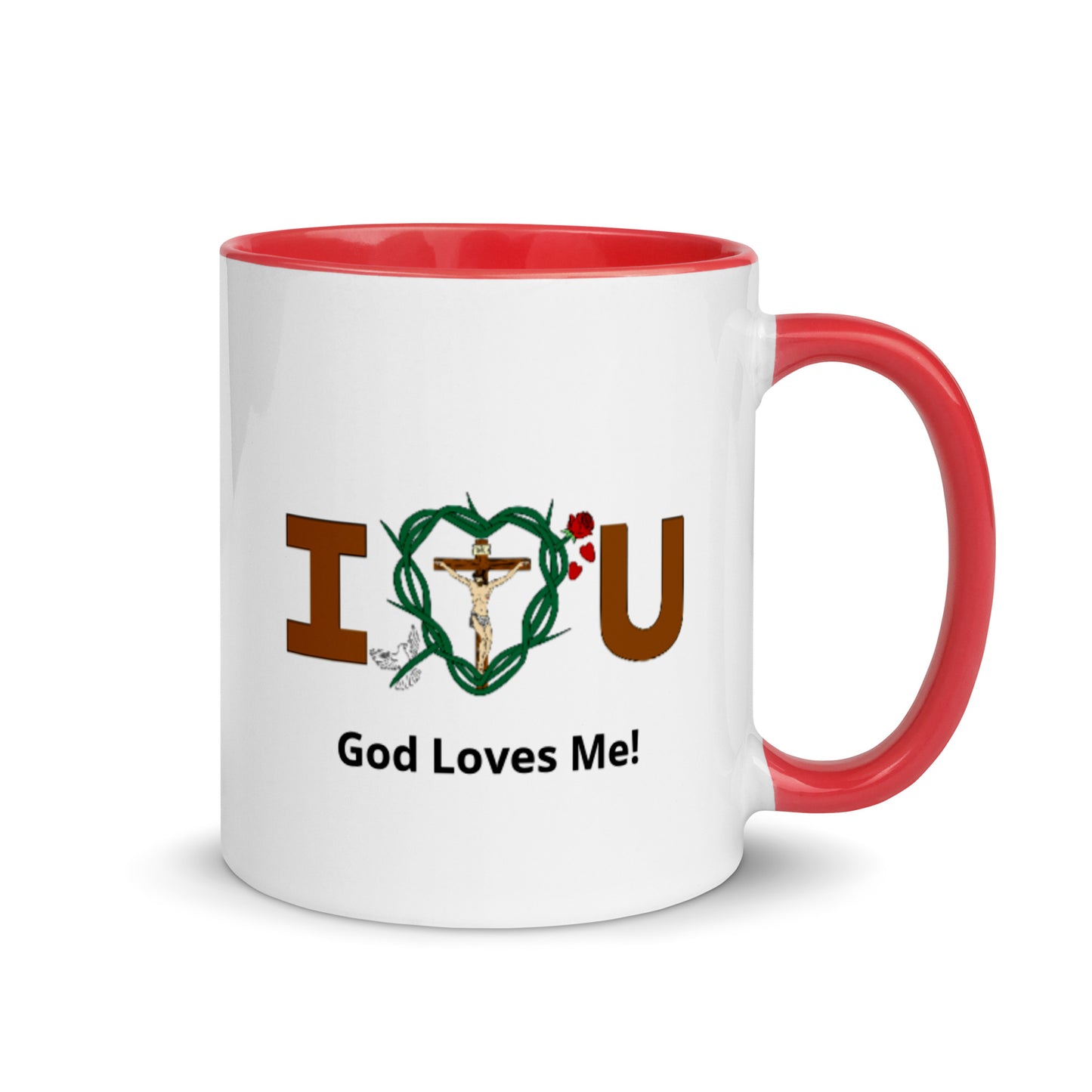 Message of Love - God Loves Me! Mug with Color Inside