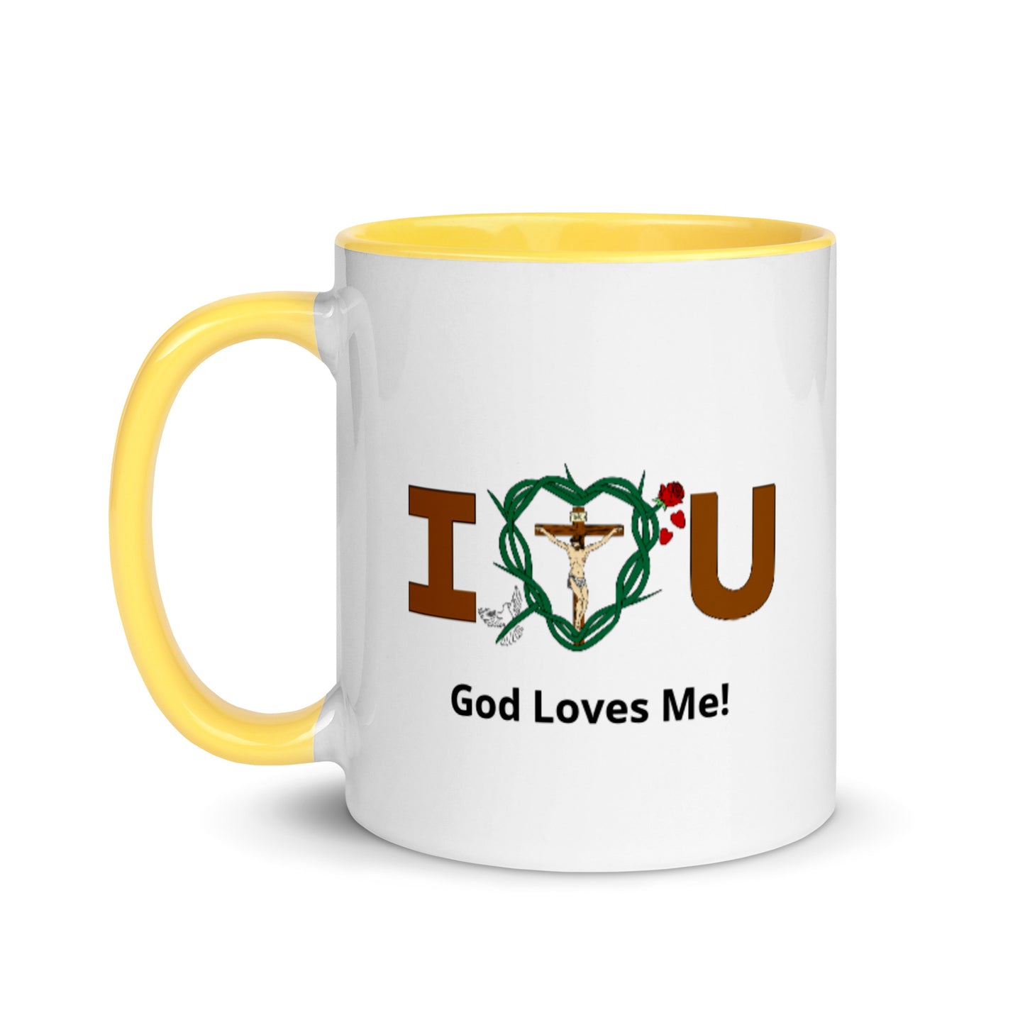 Message of Love - God Loves Me! Mug with Color Inside