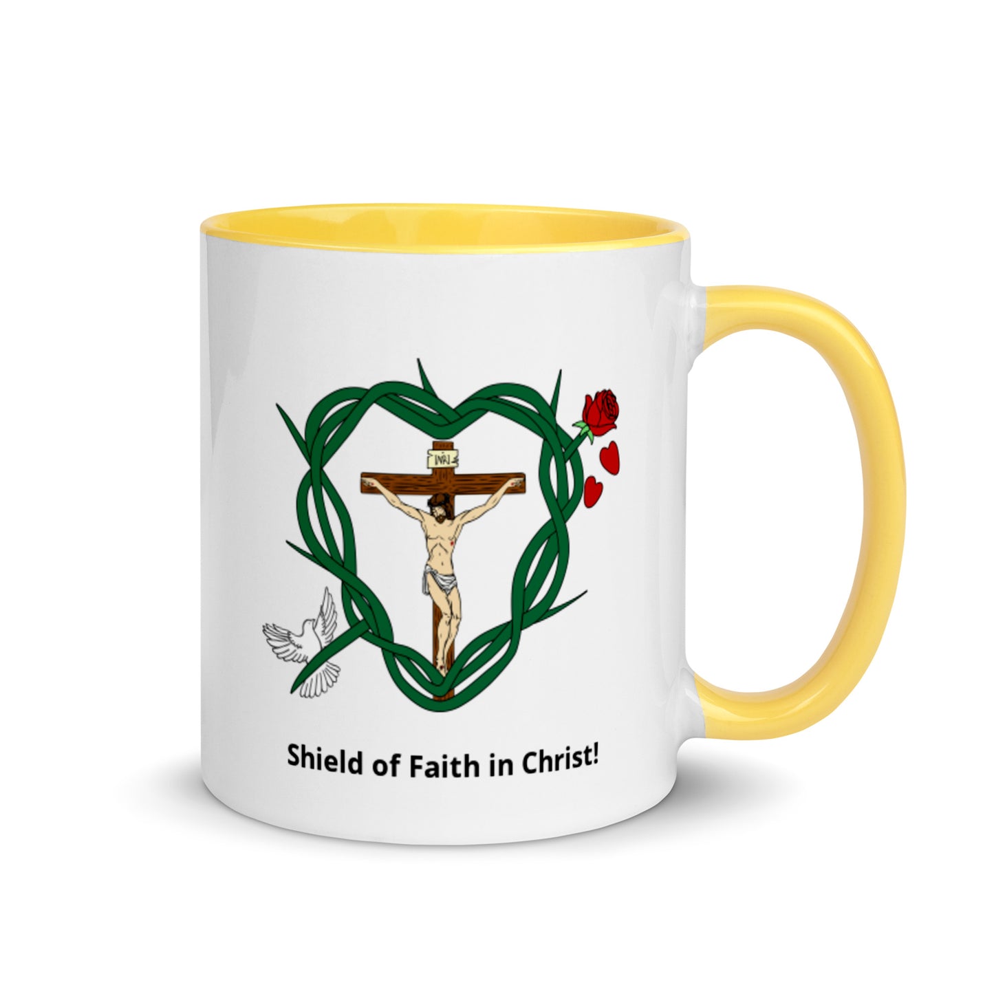 Our Shield Mug with Color Inside