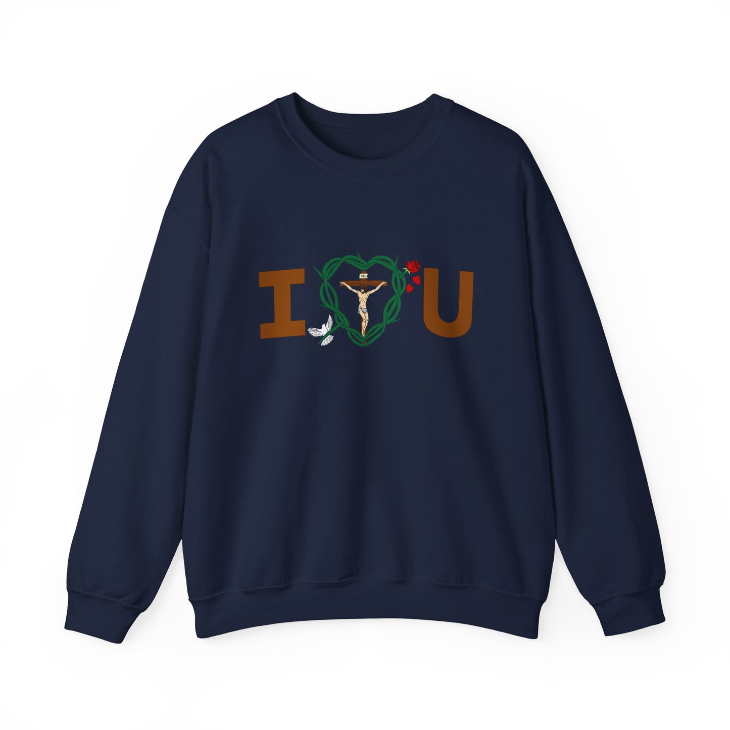 Message of Love, Adult Unisex Heavy Blend™ Crewneck Sweatshirt