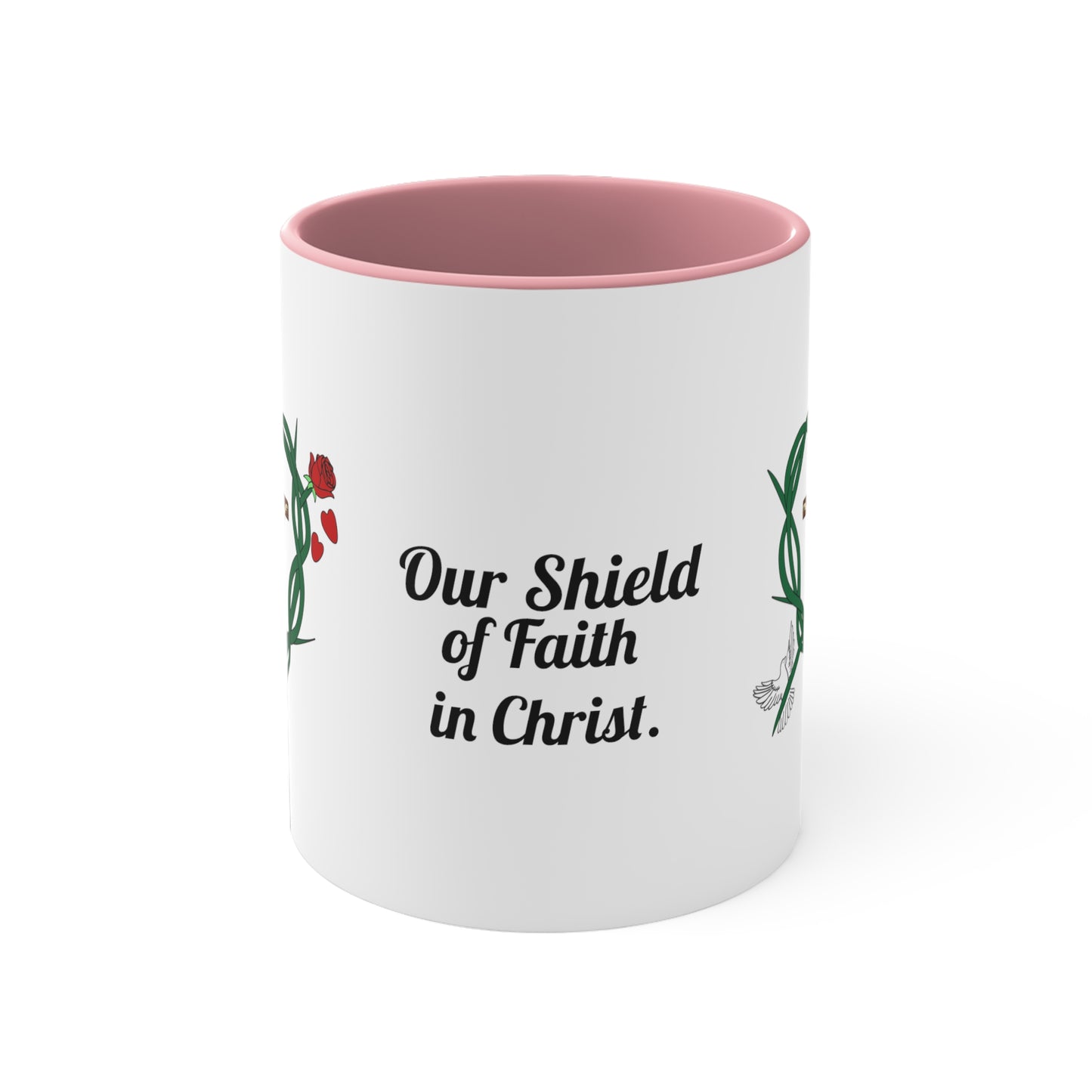 Our Shield WT, Two-Tone 11oz Accent Mug