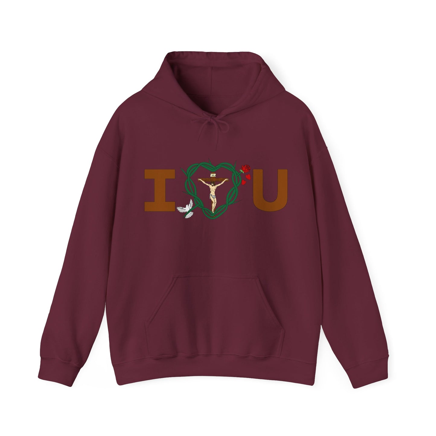 Message of Love, Adult Unisex Heavy Blend™ Hooded Sweatshirt