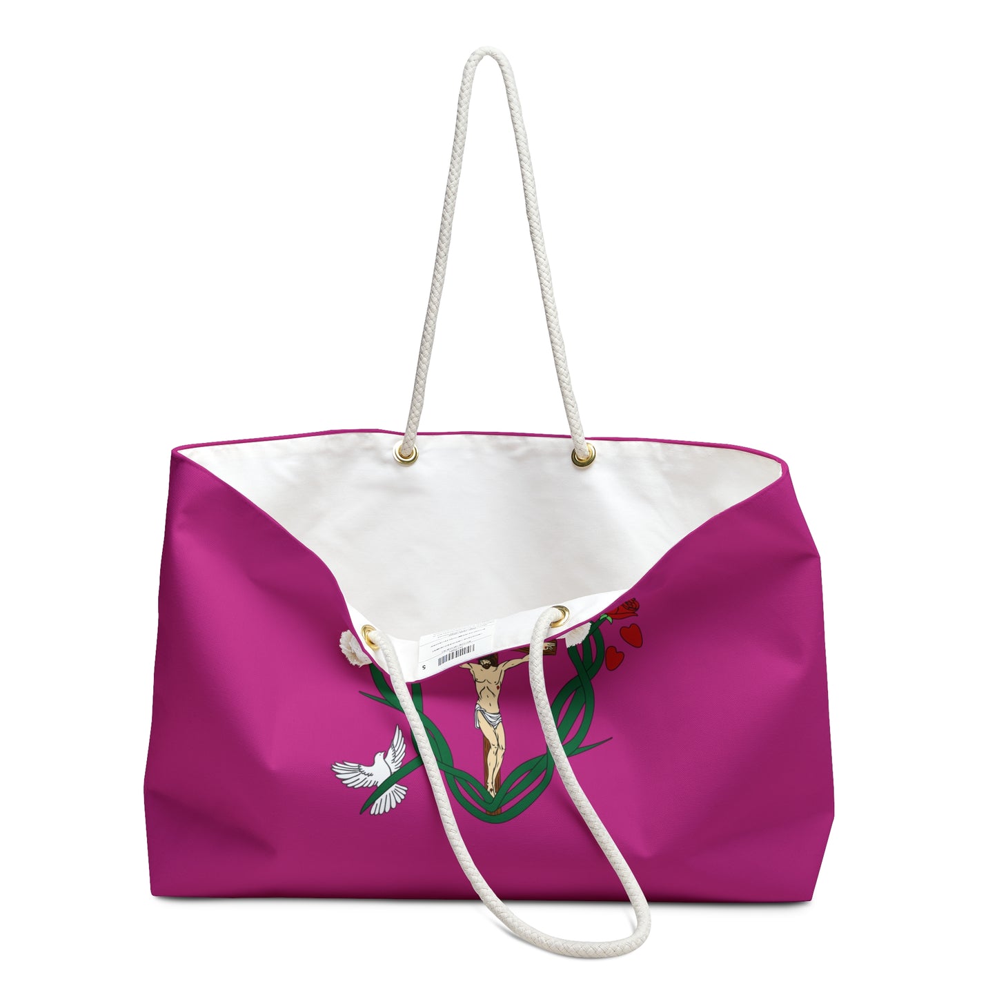 Our Shield & Message, Pink Weekender Bag