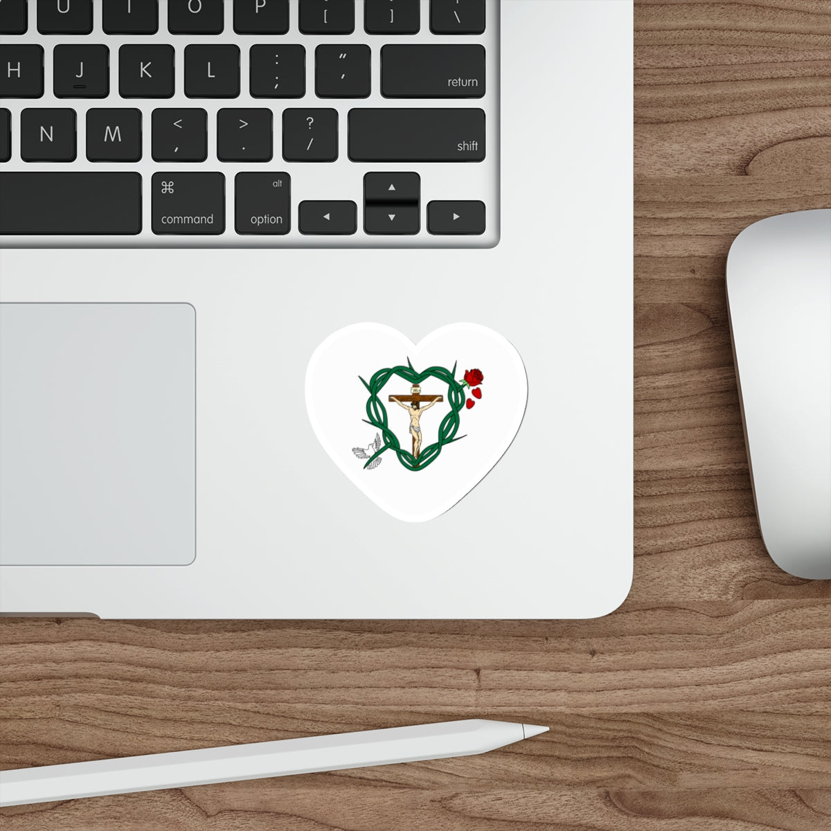 Our Shield Heart Die-Cut Stickers