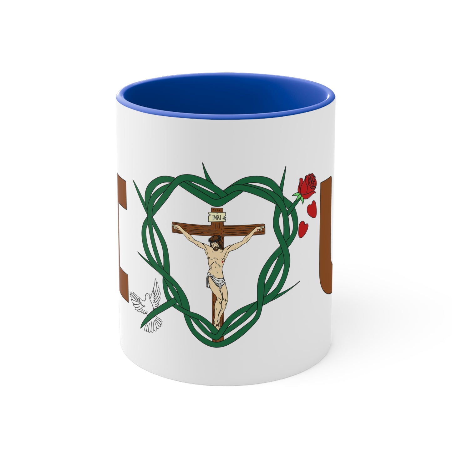 Message of Love, Two Tone Wrap, 11oz Accent Mug