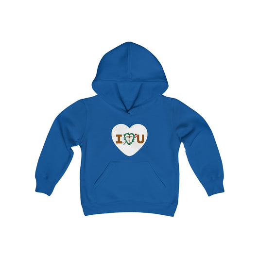 Message of Love, Heart Youth Hooded Sweatshirt