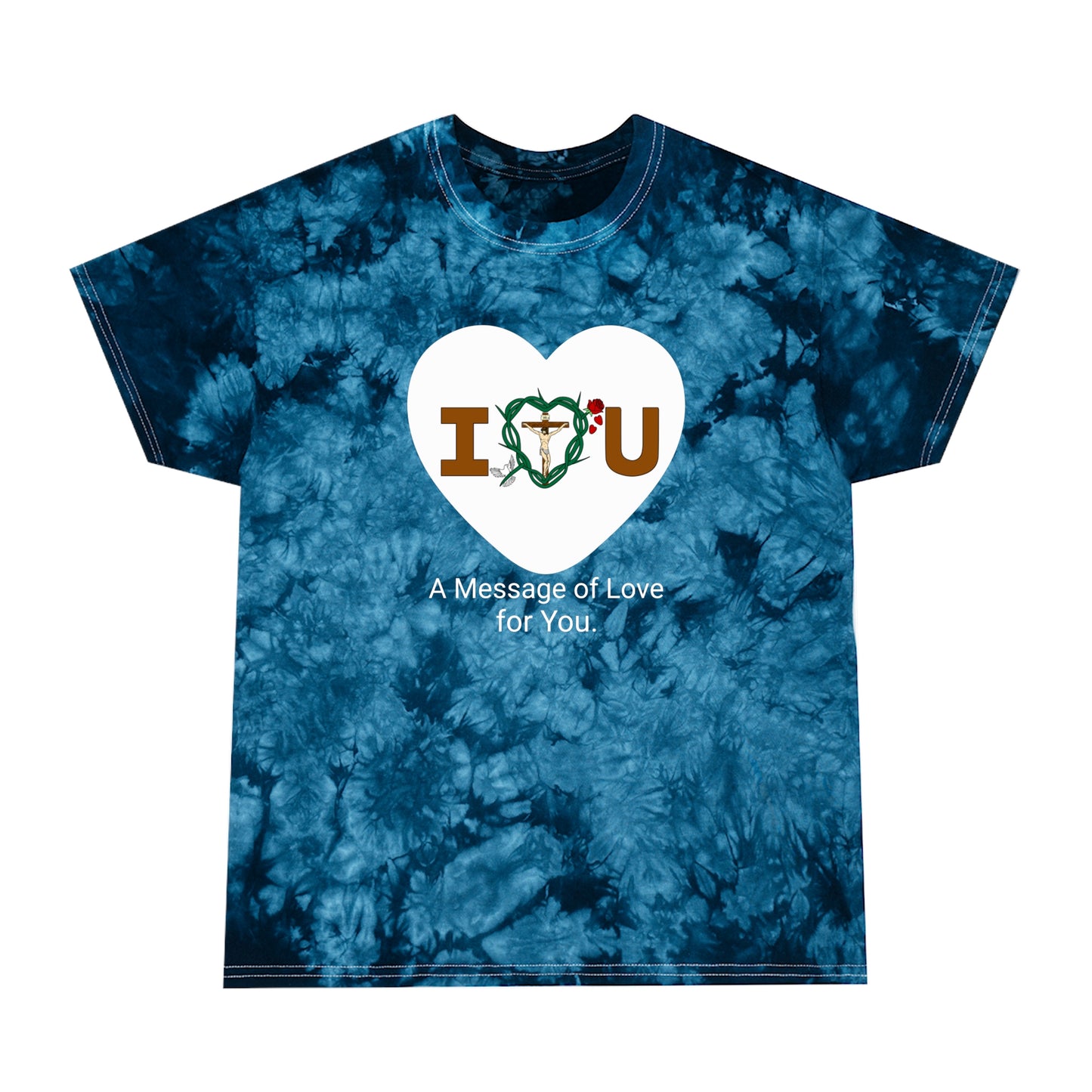 Message of Love, WTH Tie-Dye Tee, Crystal