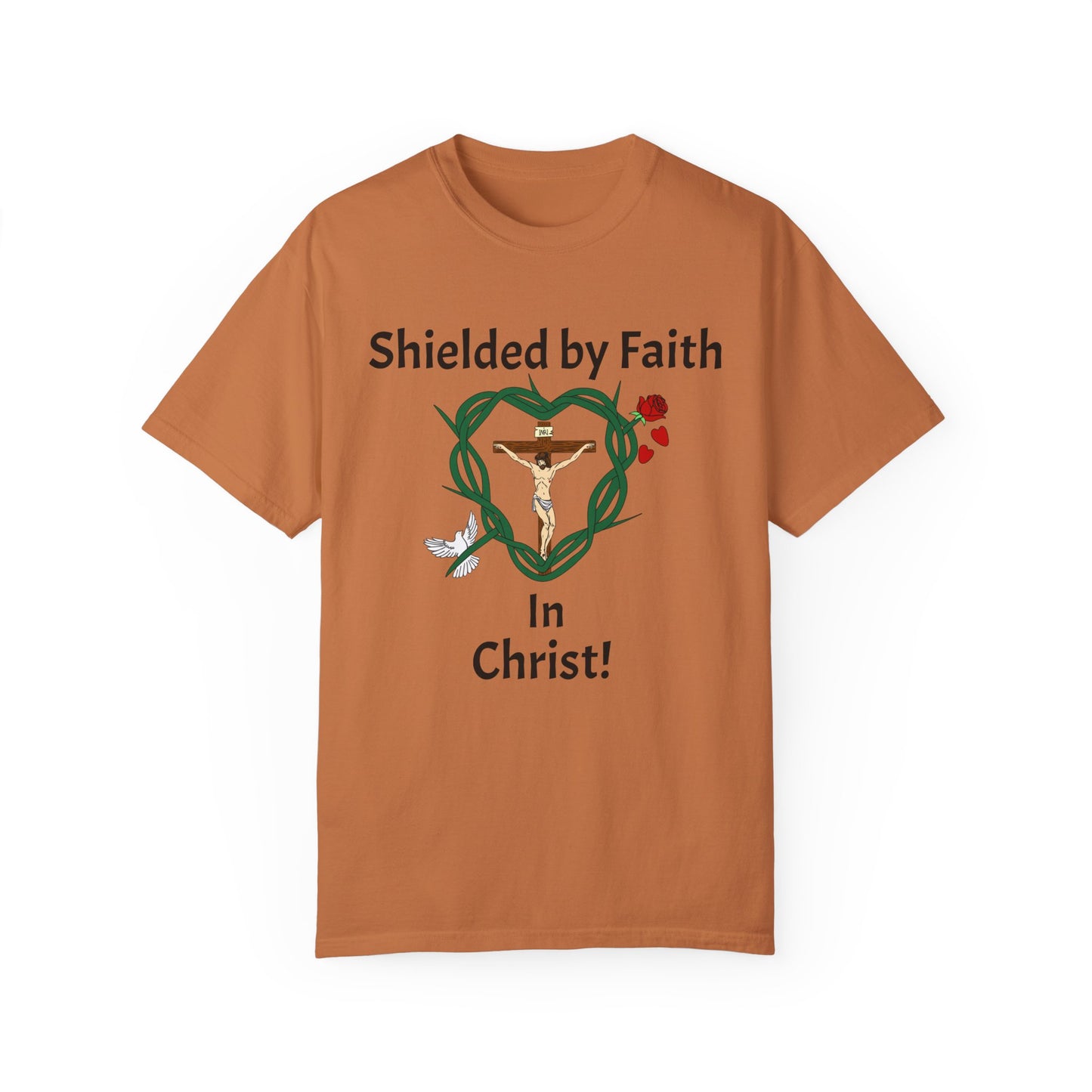 Shield & Message Adult Unisex Garment-Dyed T-shirt