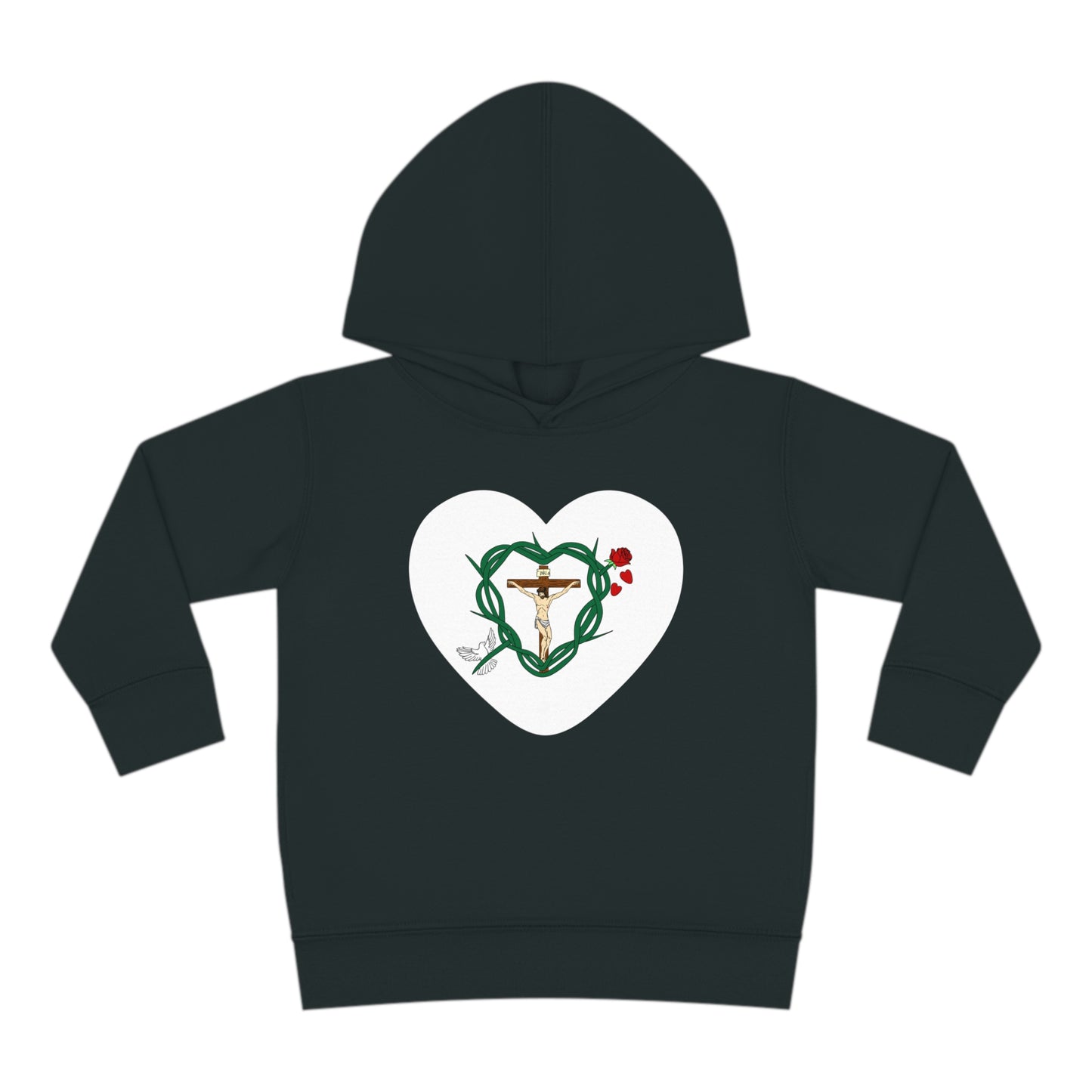 Our Shield Heart, Toddler Pullover Fleece Hoodie