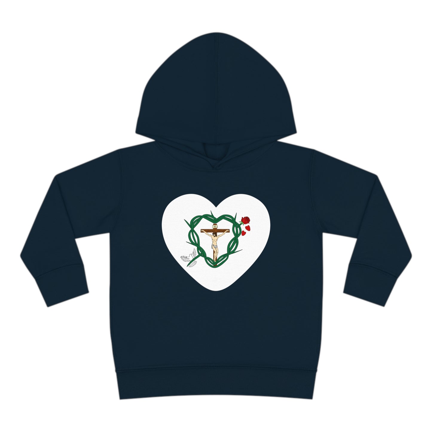 Our Shield Heart, Toddler Pullover Fleece Hoodie