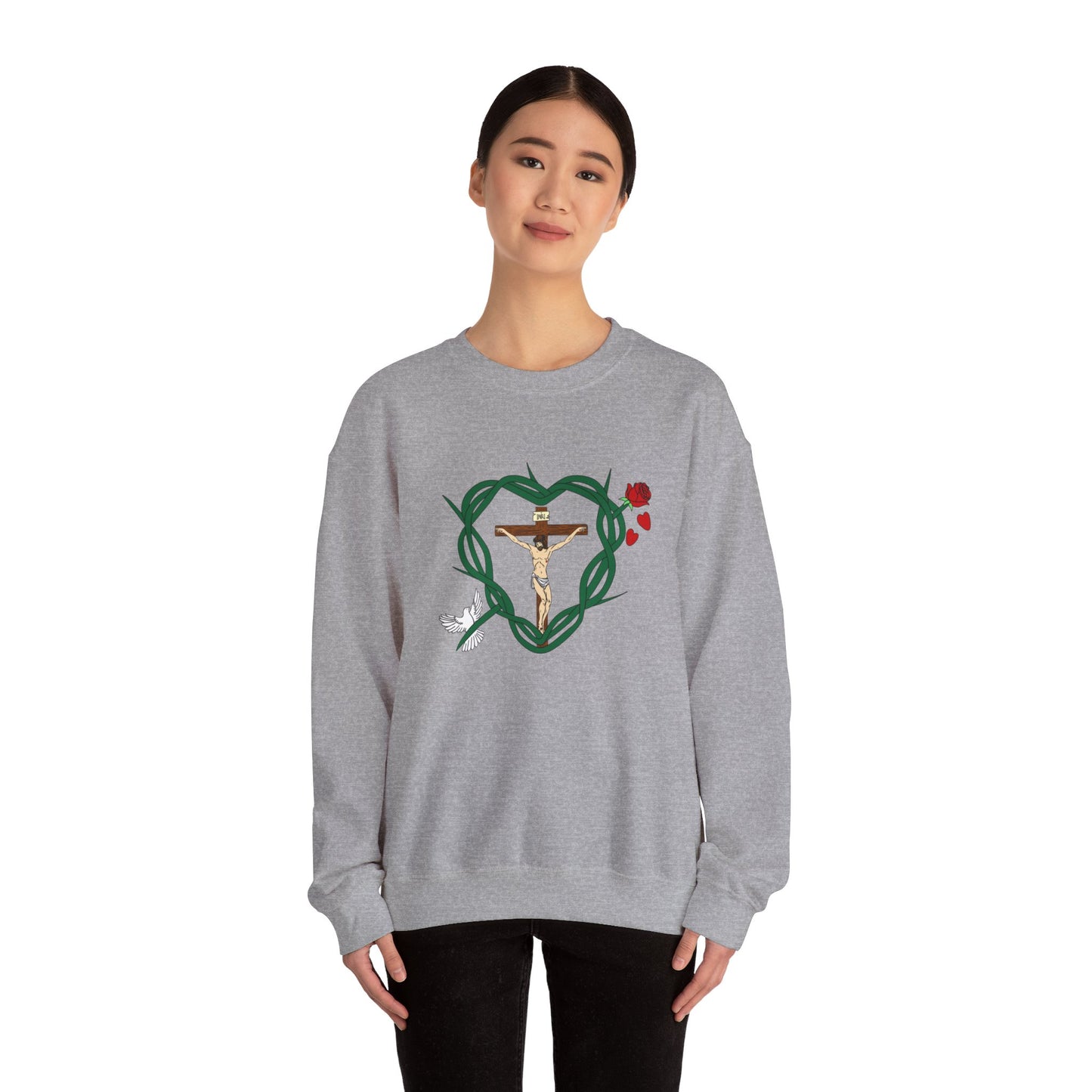 Our Shield, Adult Unisex Heavy Blend™ Crewneck Sweatshirt