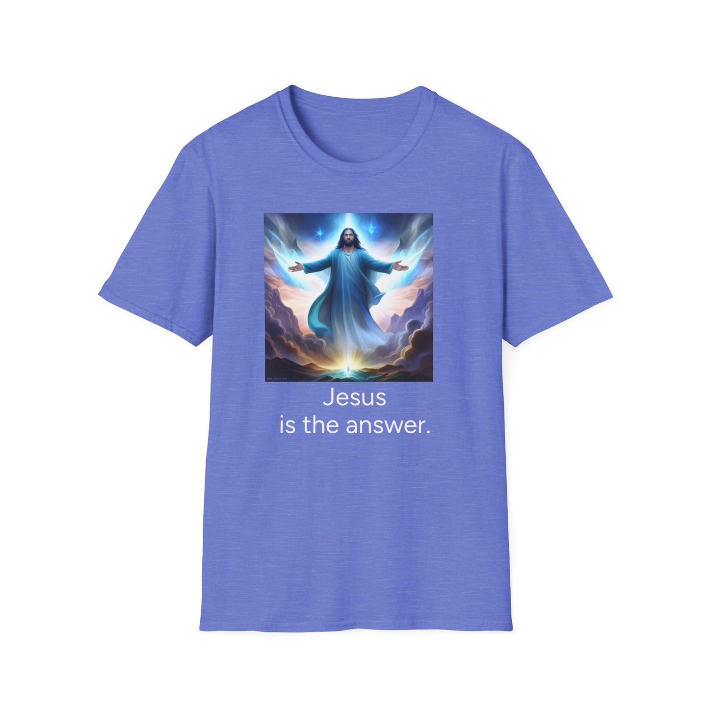 Jesus is the answer. Adults Image Unisex T-Shirt