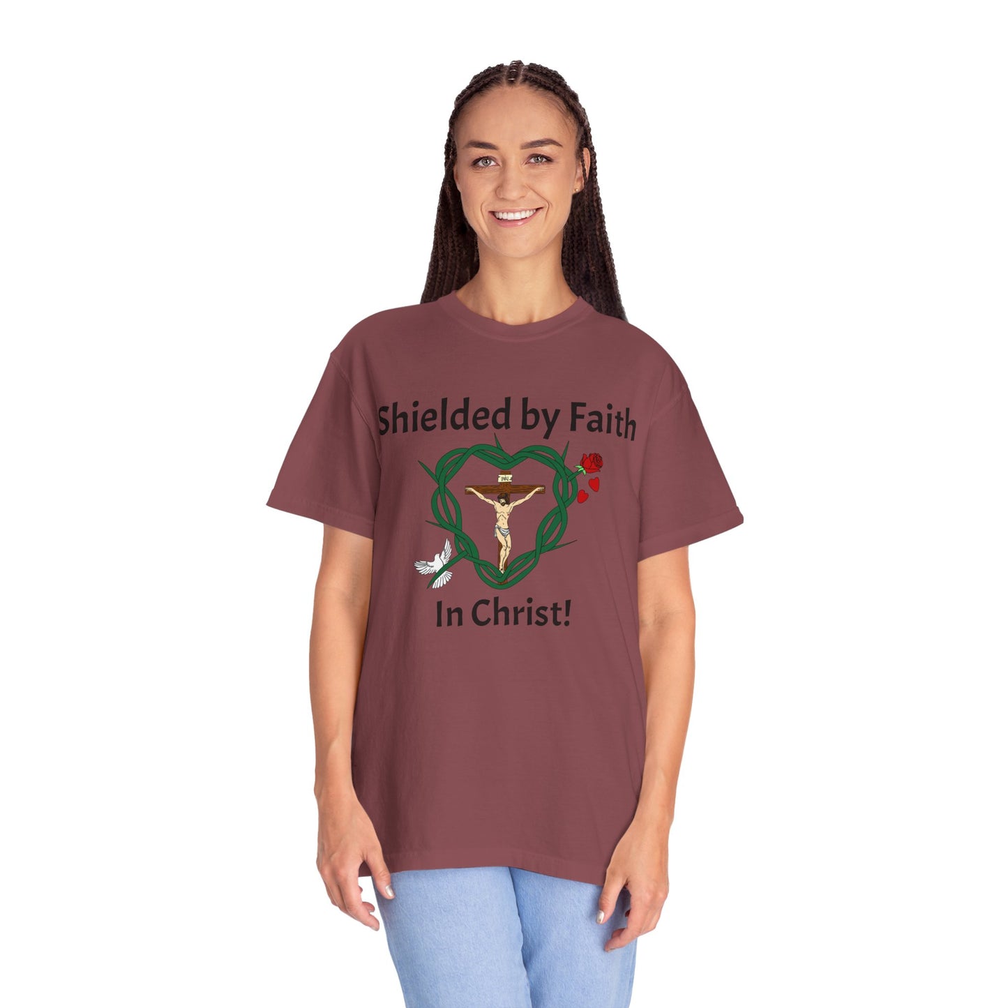 Shield of Faith,  Adult Unisex Garment-Dyed T-shirt