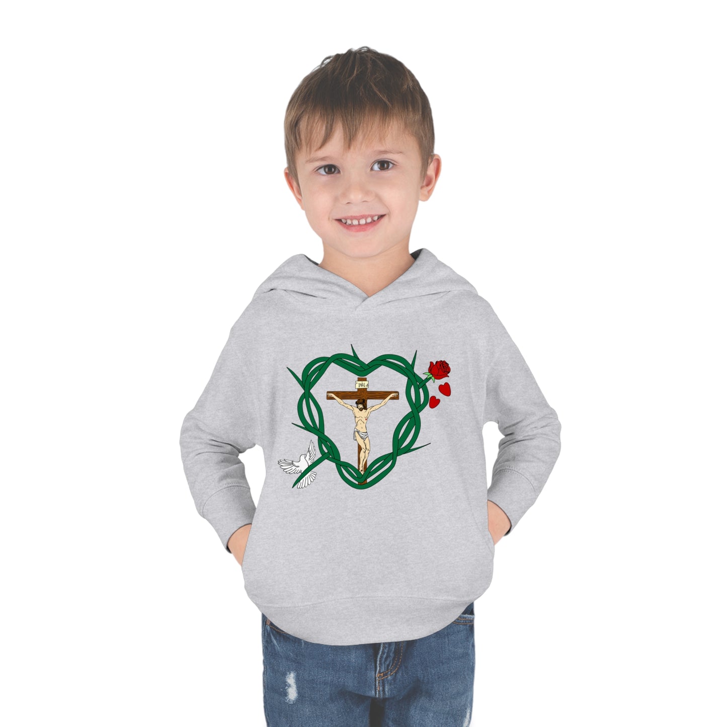 Our Shield, Toddler Pullover Fleece Hoodie