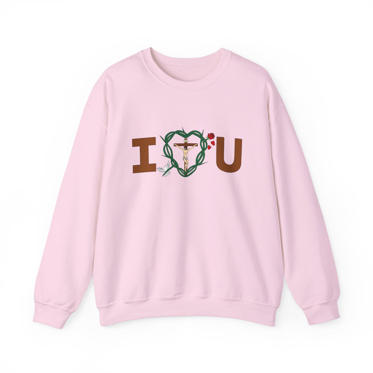 Message of Love, Adult Unisex Heavy Blend™ Crewneck Sweatshirt