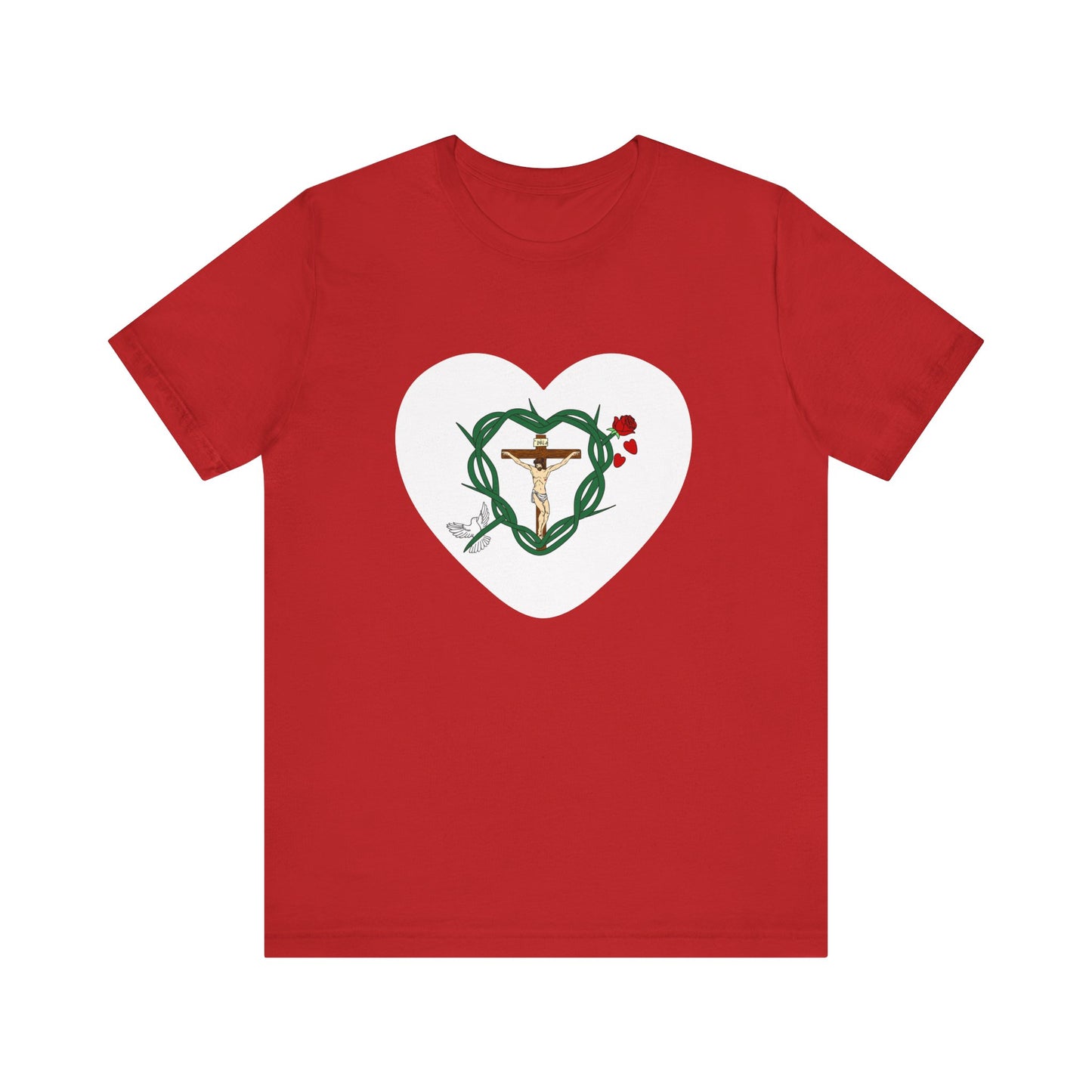 Our Shield, Adult Heart Unisex Jersey Short Sleeve Tee