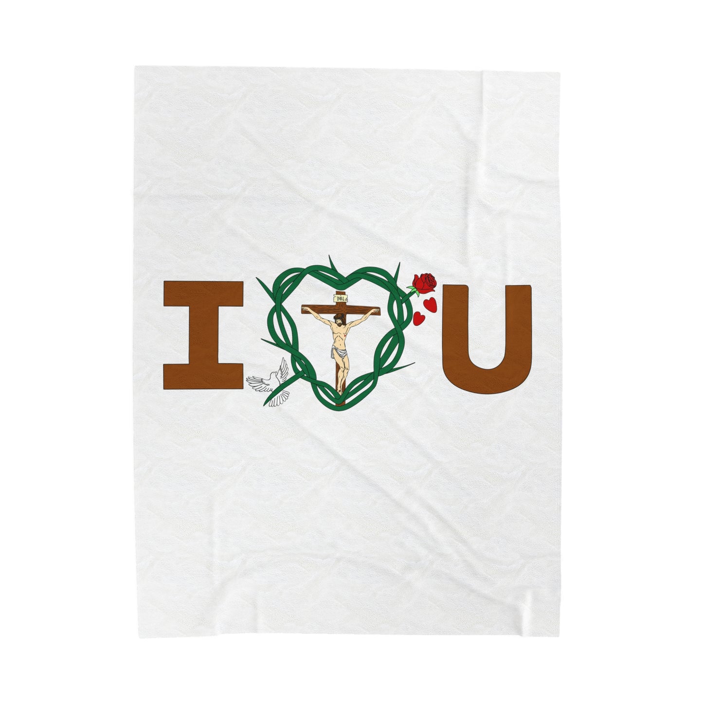 Message of Love, Velveteen Plush Blanket