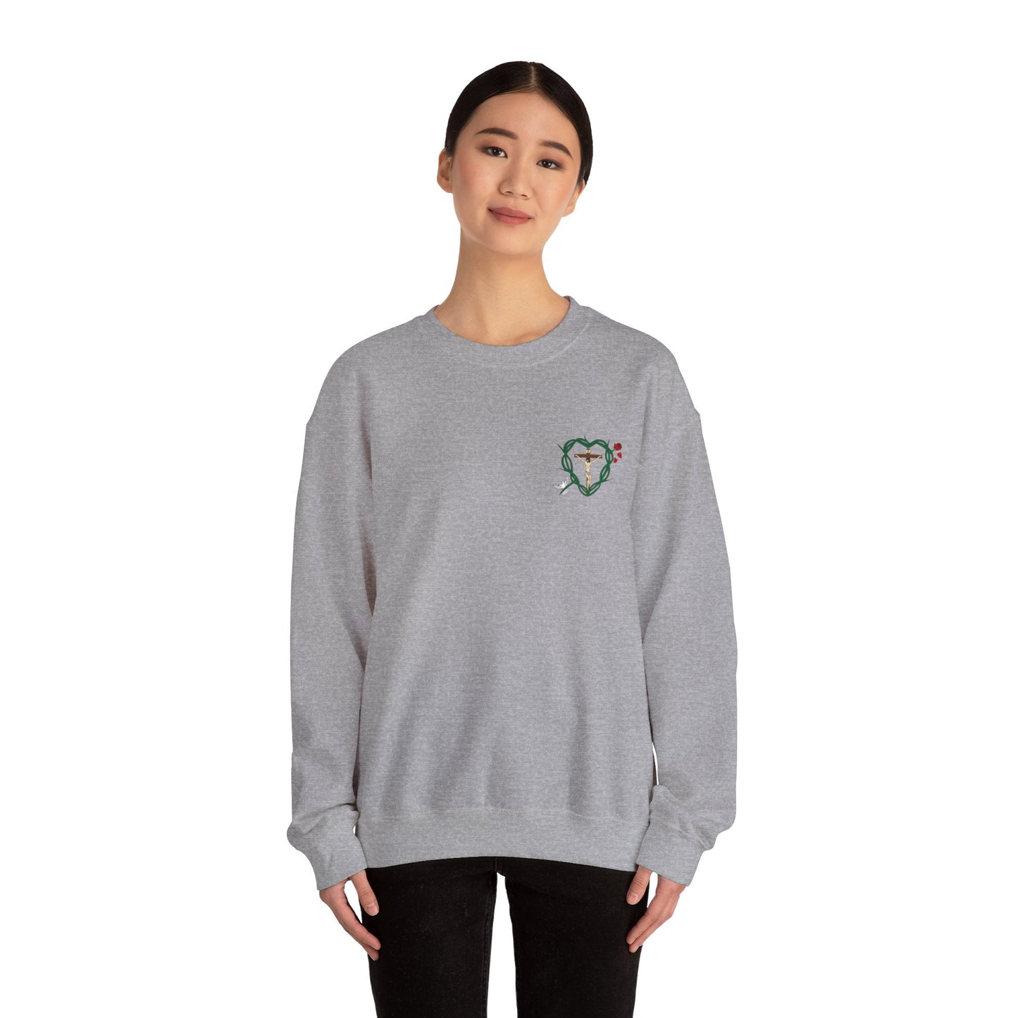 Our Shield, S Adult Unisex Heavy Blend™ Crewneck Sweatshirt