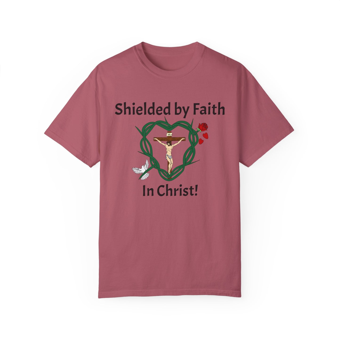 Shield of Faith,  Adult Unisex Garment-Dyed T-shirt