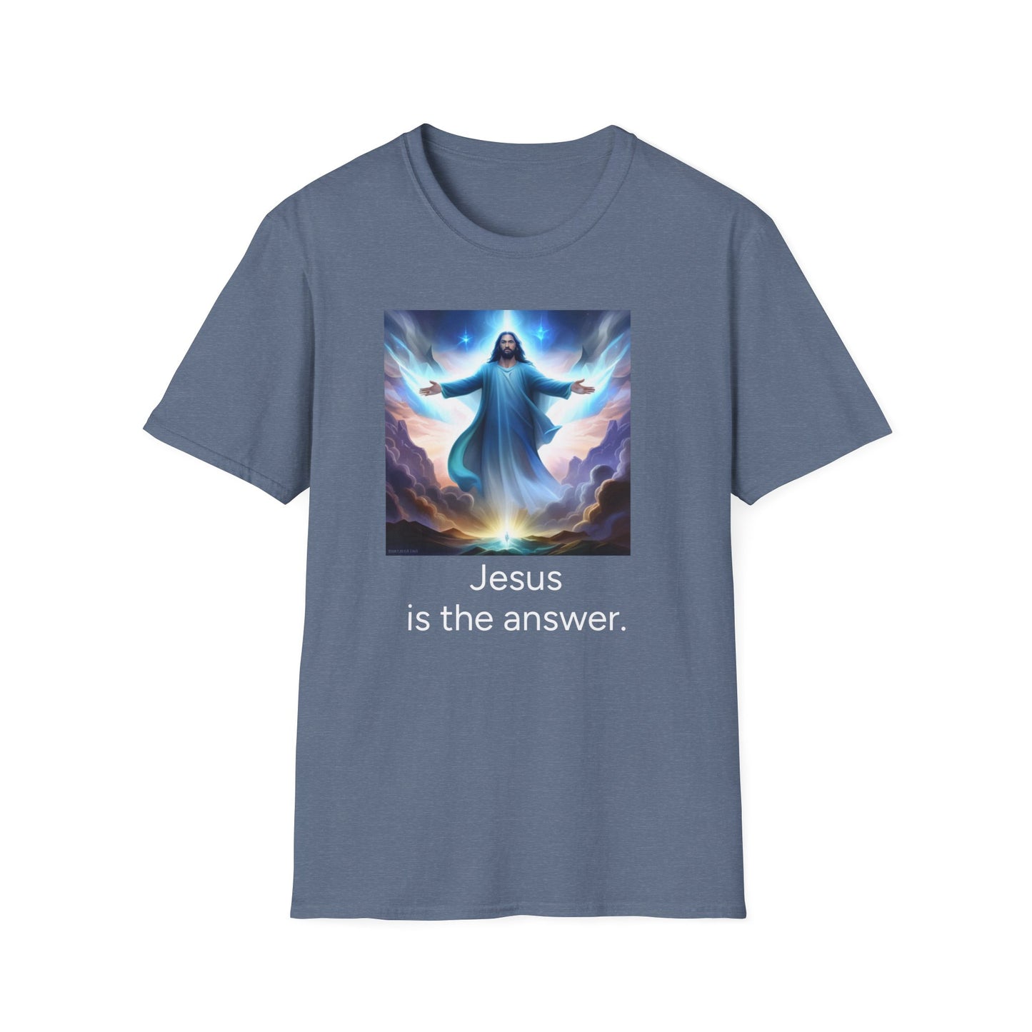 Jesus is the answer. Adults Image Unisex T-Shirt