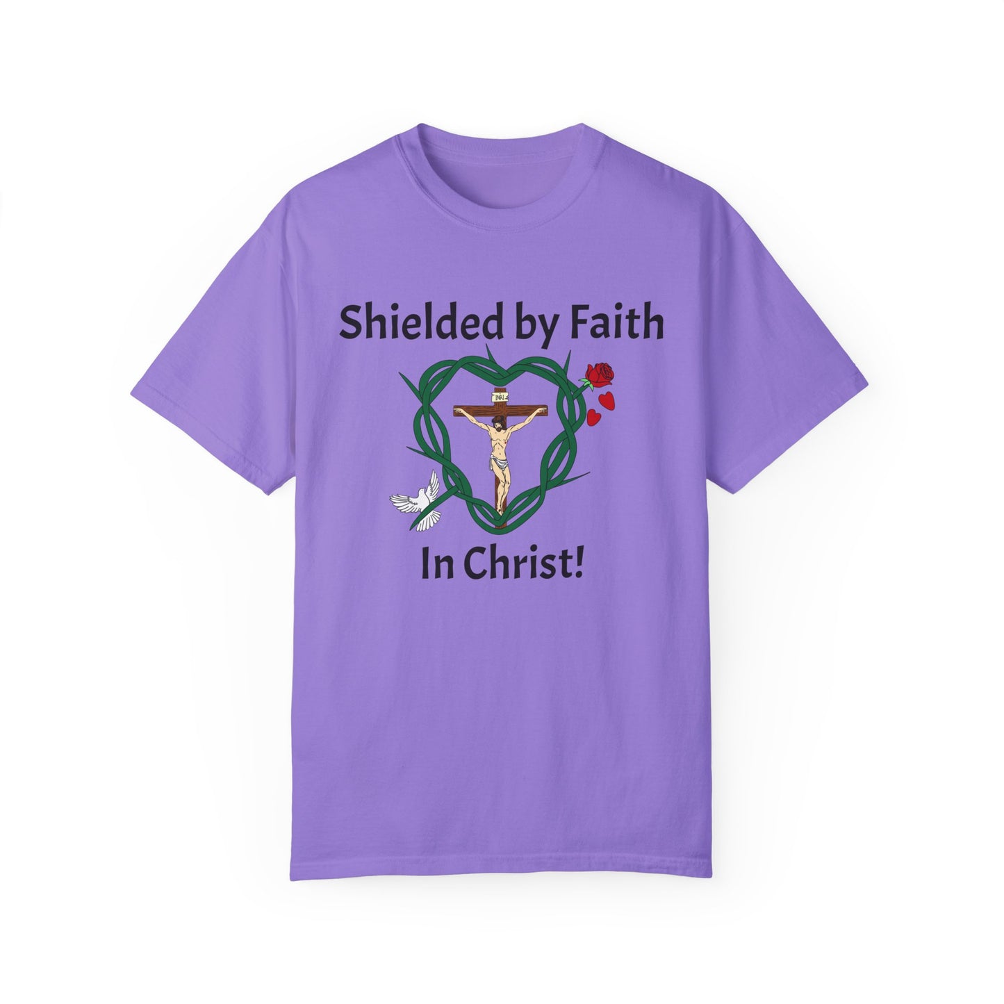 Shield of Faith,  Adult Unisex Garment-Dyed T-shirt