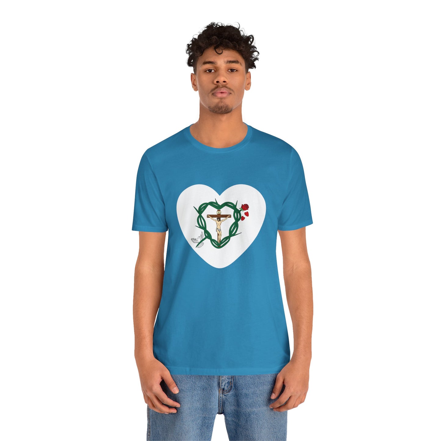 Our Shield, Adult Heart Unisex Jersey Short Sleeve Tee