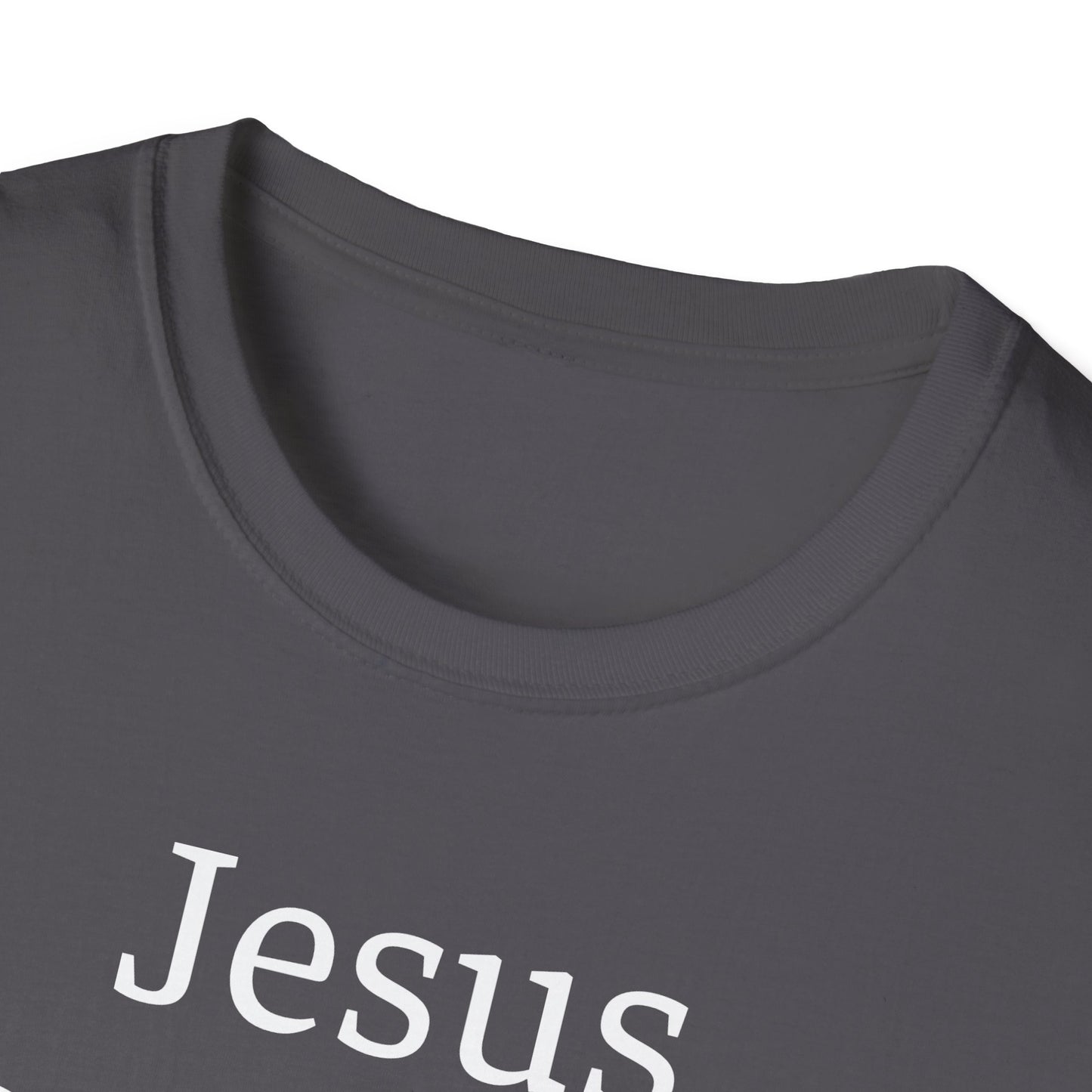 Jesus is and has the answer. Adult Unisex Soft-style T-Shirt