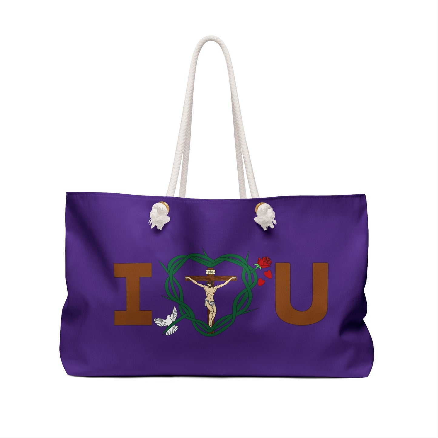 Our Shield & Message, Purple Weekender Bag