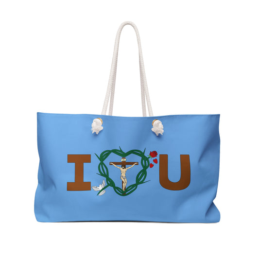 A Message of Love, SSP Light Blue Weekender Bag