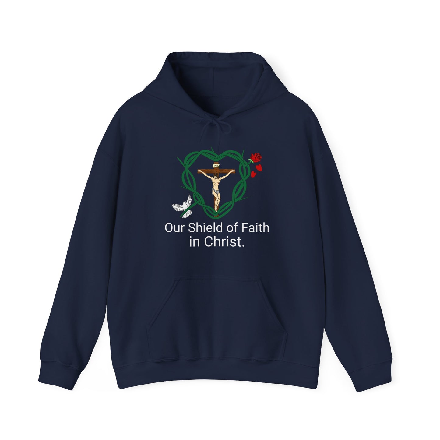 Our Shield, WWT Adult Unisex Heavy Blend™ Hooded Sweatshirt