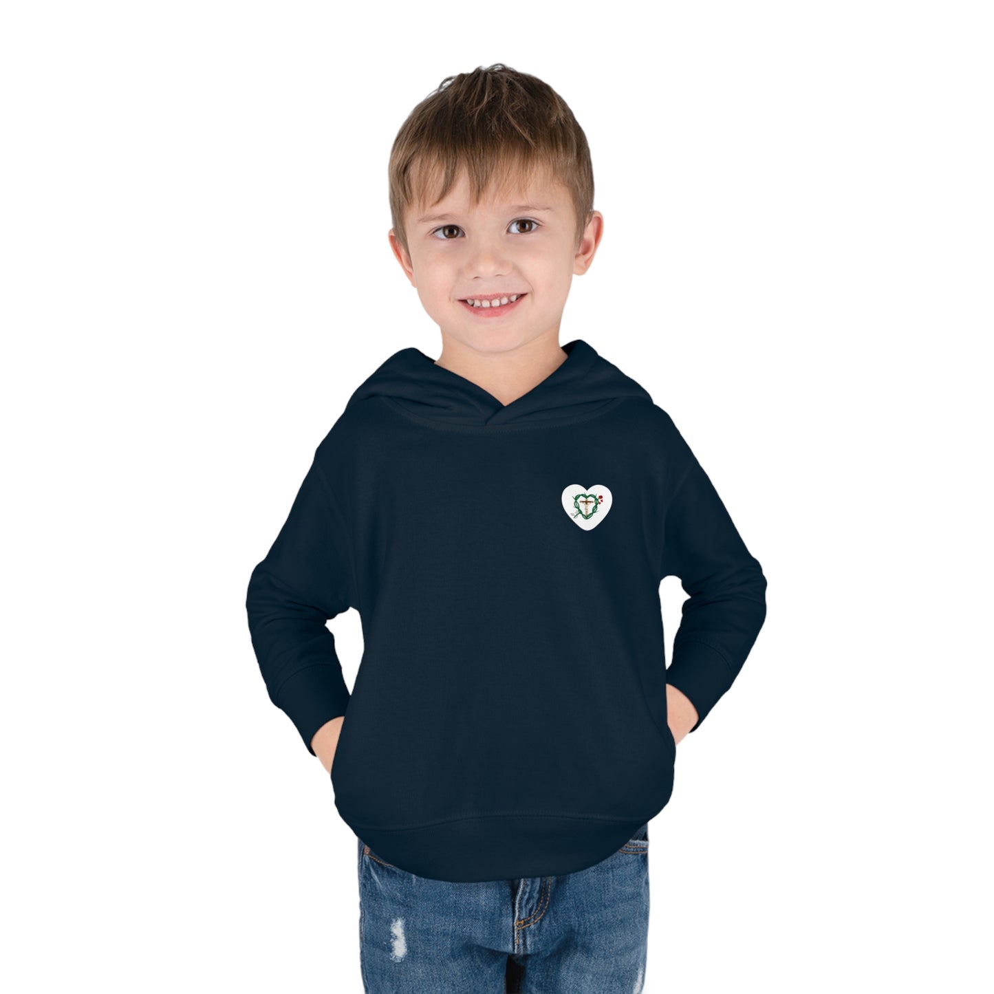 Our Shield Heart, S Toddler Pullover Fleece Hoodie