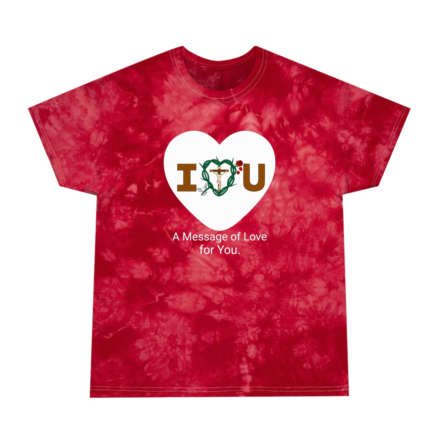 Message of Love, WTH Tie-Dye Tee, Crystal