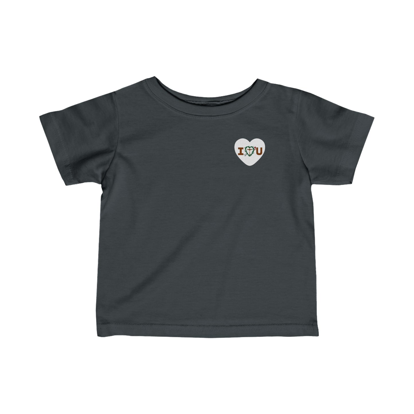 Message of Love, S Heart Infant Fine Jersey Tee